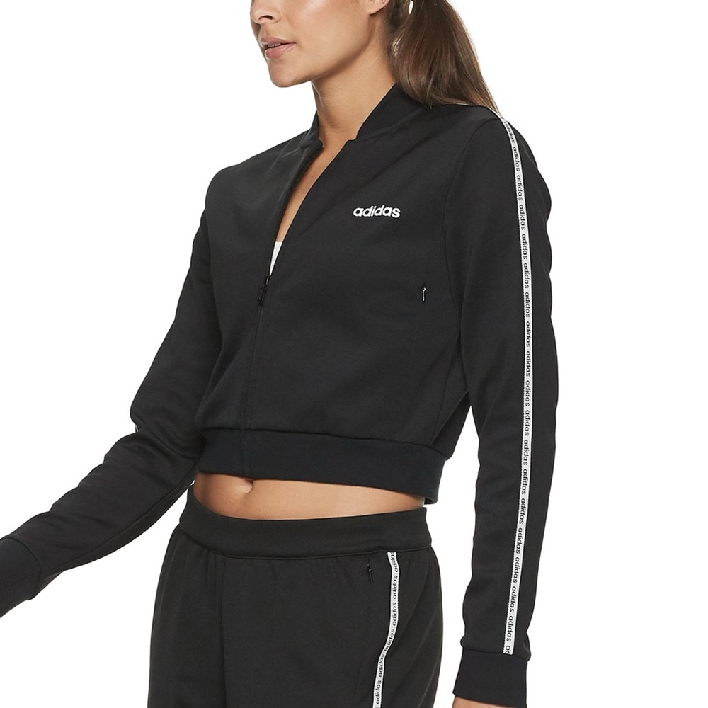 Adidas crop track jacket